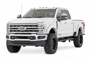 Ford F-250 Super Duty Fender Flares - Rough Country - Pocket - Oxford White - '23-'26